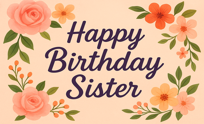happy birthday sister