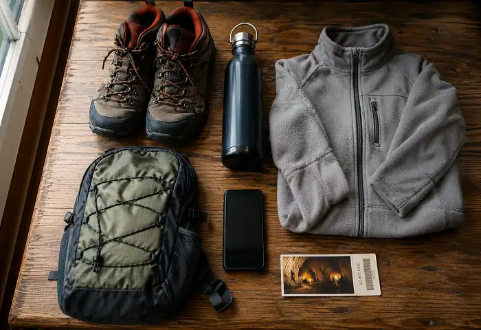 cave visit packing essentials