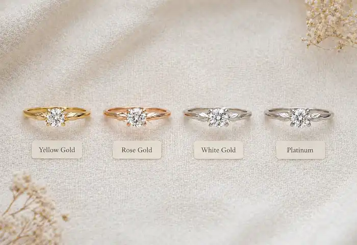 engagement ring metal types comparison guide