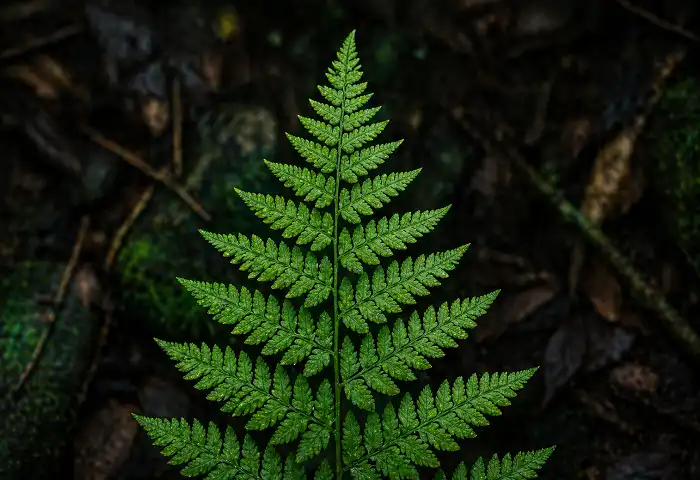 fractal fern leaf self similar pattern