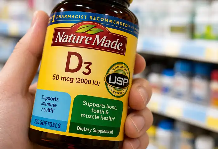 USP verified supplement bottle closeup