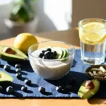 Nature Zempic plant-based bowl with chia seeds, berries, and avocado
