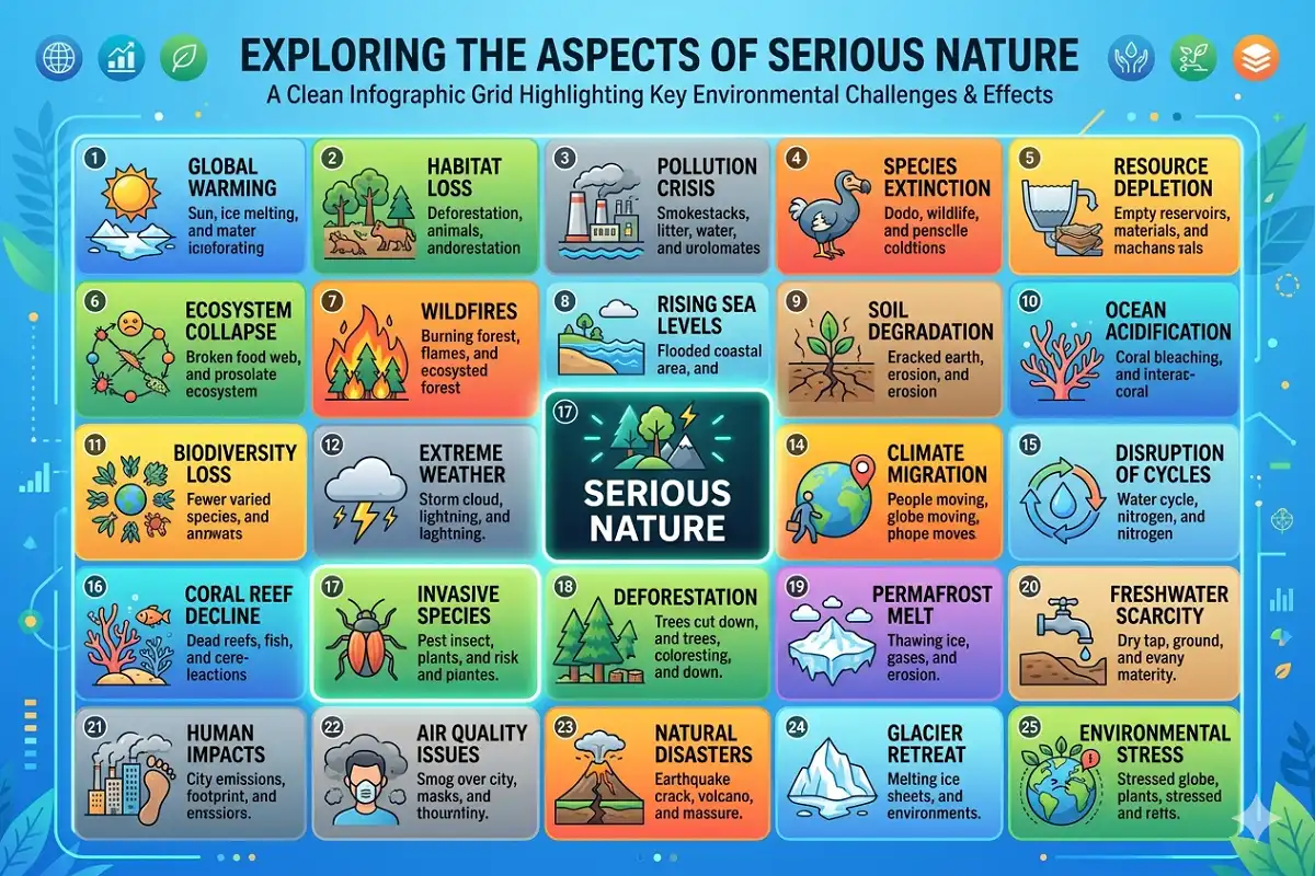 Visual overview chart of Pokémon natures including Serious