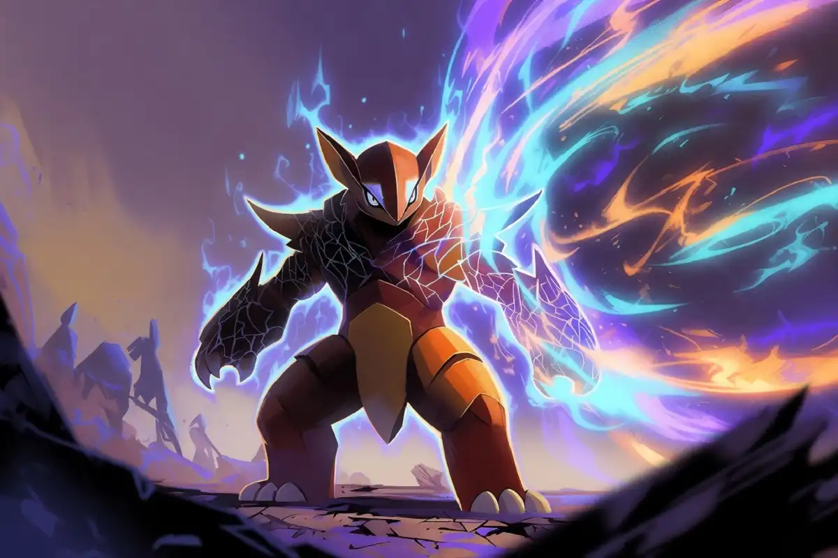 Defensive Pokemon standing firm in battle to illustrate the sassy nature Pokemon playstyle