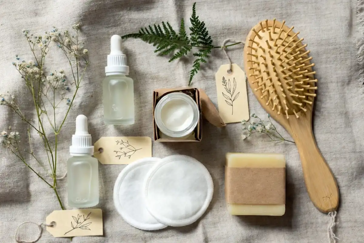 Eco-friendly sustainable beauty products for shiny by nature lifestyle