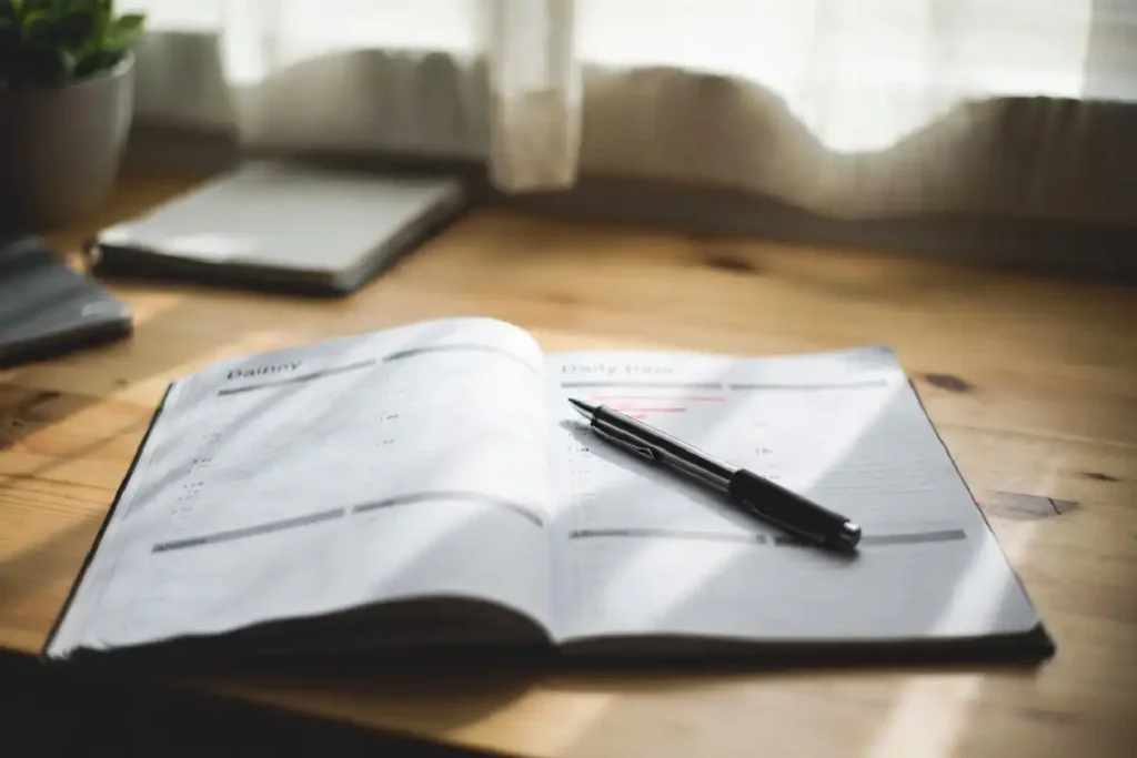 Sample daily study routine for students following a productivity motivation guide